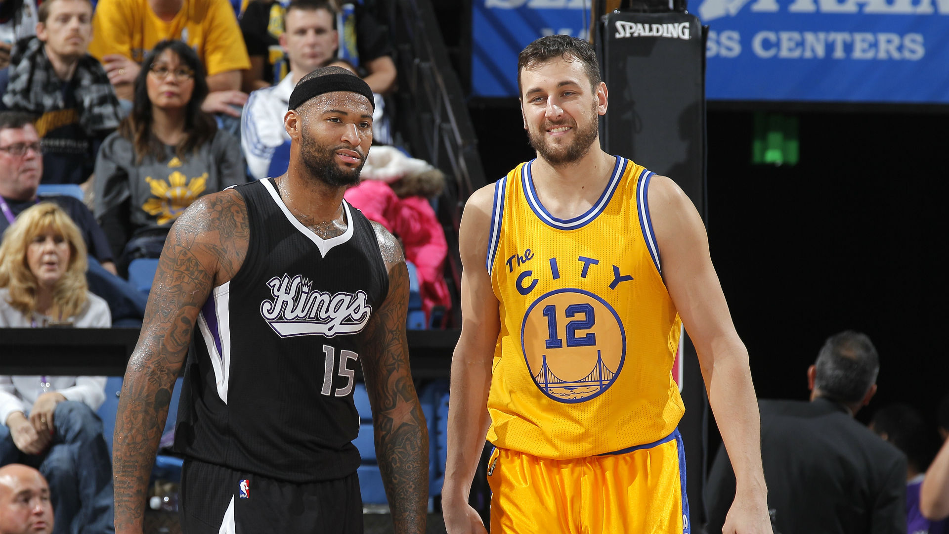 DeMarcus Cousins and Andrew Bogut will now be teammates on the Golden State Warriors DeMarcus Cousins and Andrew Bogut will now be teammates on the Golden State Warriors