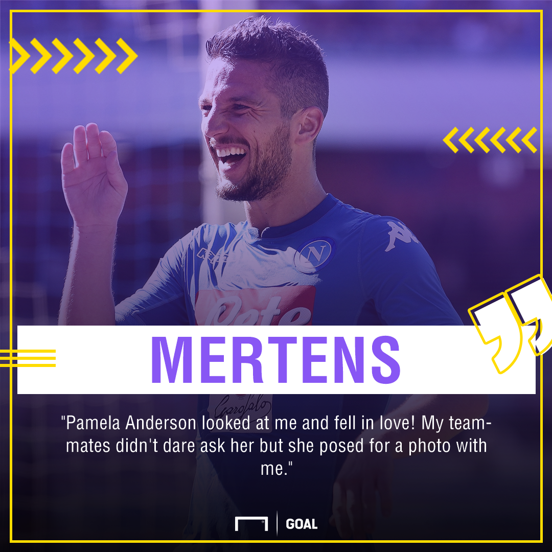 Dries Mertens Pamela Anderson PS Dries Mertens Pamela Anderson PS
