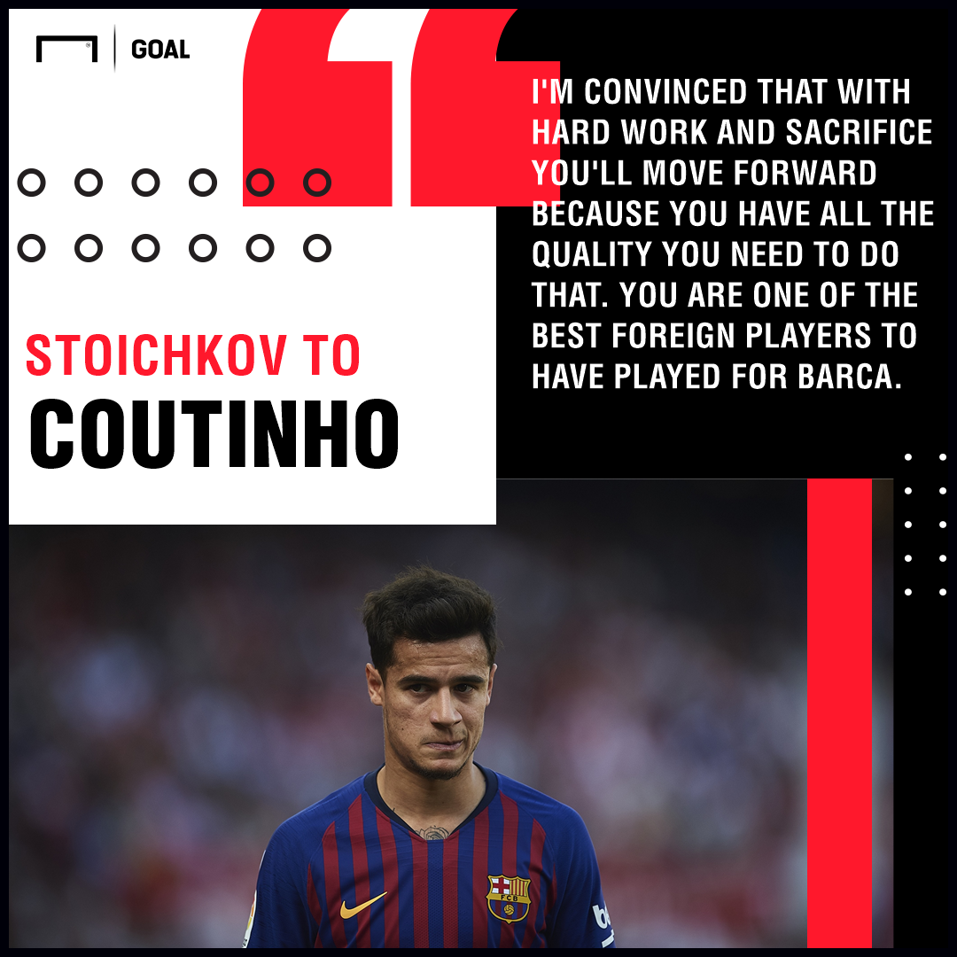 Hristo Stoichkov Philippe Coutinho Barcelona PS Hristo Stoichkov Philippe Coutinho Barcelona PS