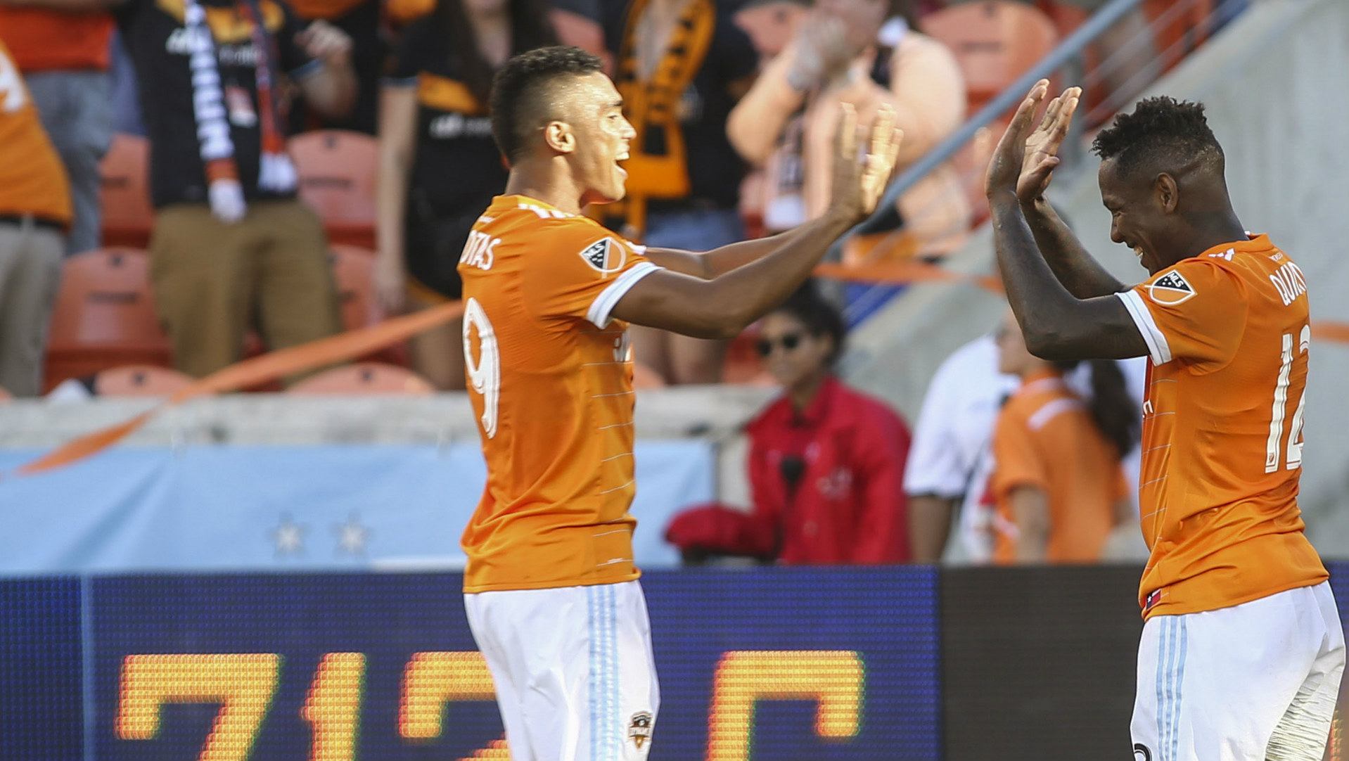 Mauro Manotas Romell Quioto Houston Dynamo Mauro Manotas Romell Quioto Houston Dynamo