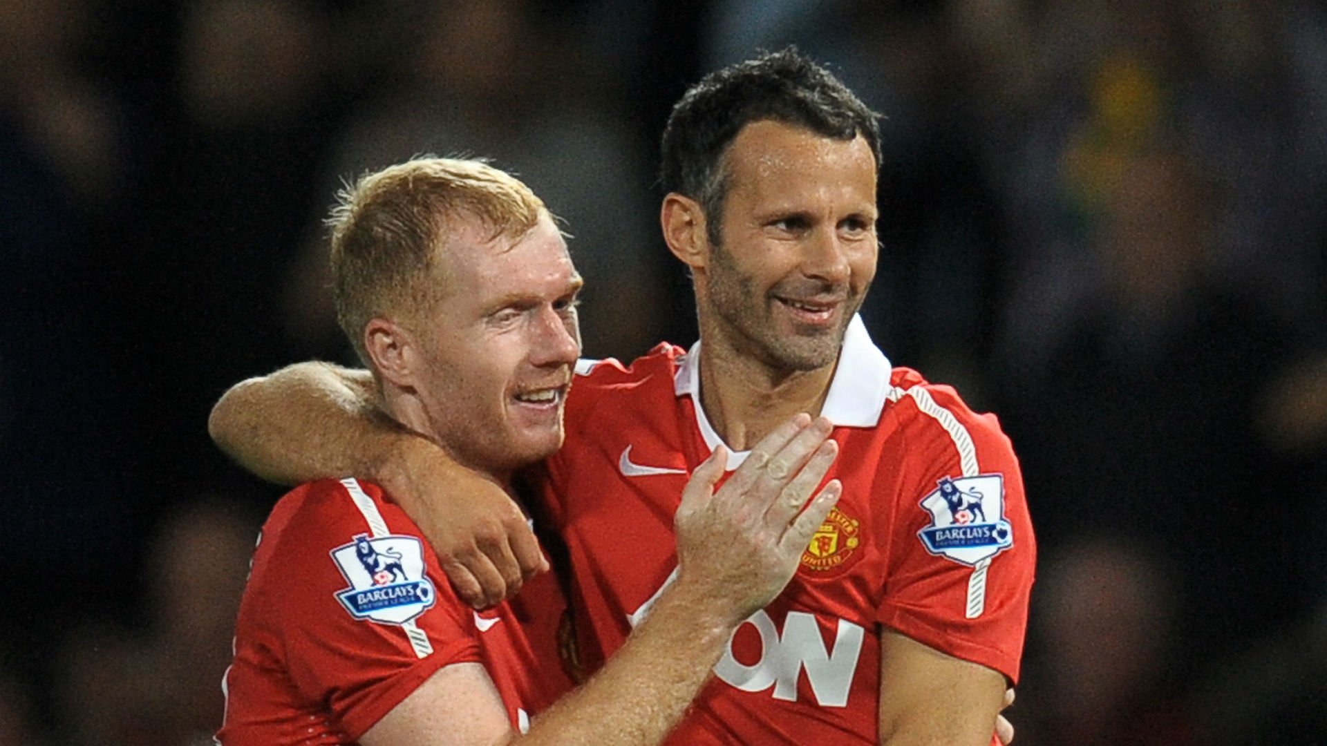 Paul Scholes; Ryan Giggs Manchester United Paul Scholes; Ryan Giggs Manchester United