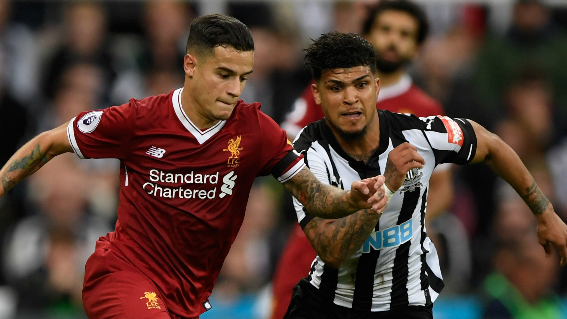 Philippe Coutinho DeAndre Yedlin Liverpool Newcastle Philippe Coutinho DeAndre Yedlin Liverpool Newcastle