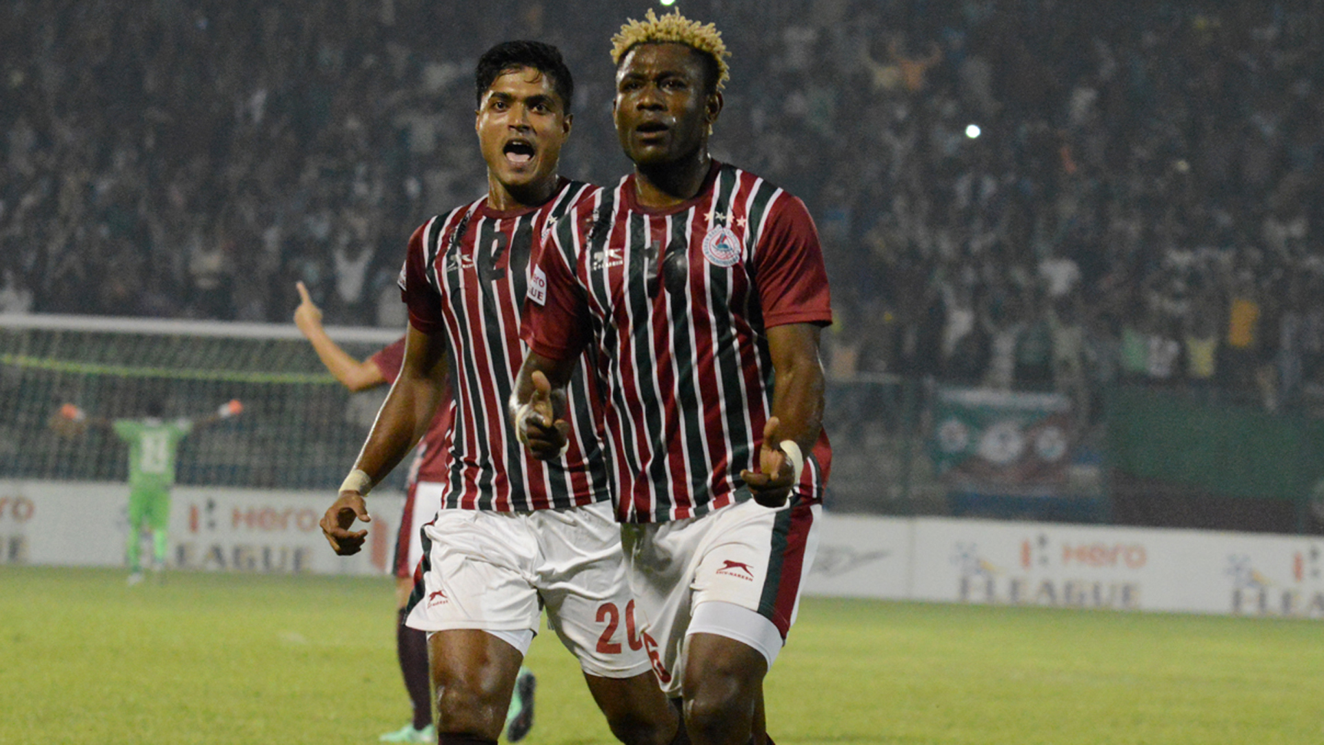 <b>SONY NORDE</b> | Minerva Punjab 0-1 MOHUN BAGAN | After getting close on a couple of occasions, the Haitian eventually scored the crucial late winner to take the Maroon and Greens back on top of the standings Sony Norde Mohun Bagan East Bengal I-League 2017