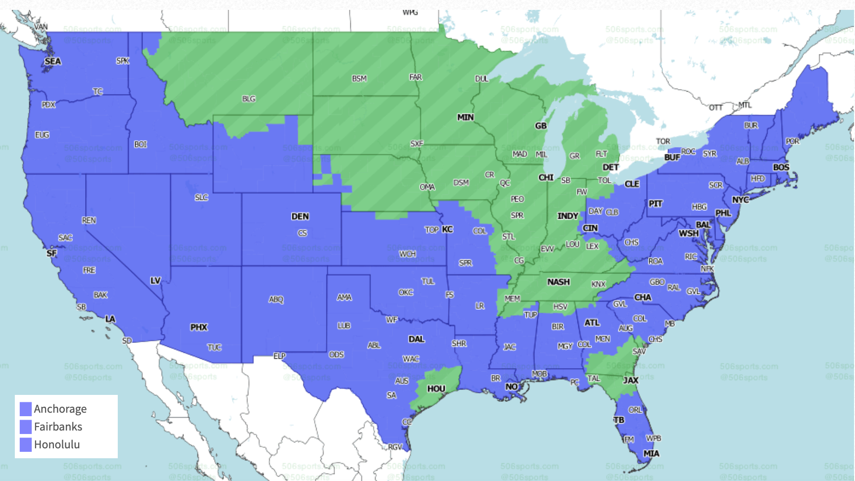 NFL Week 4 coverage map: TV schedule for CBS, Fox regional broadcasts 