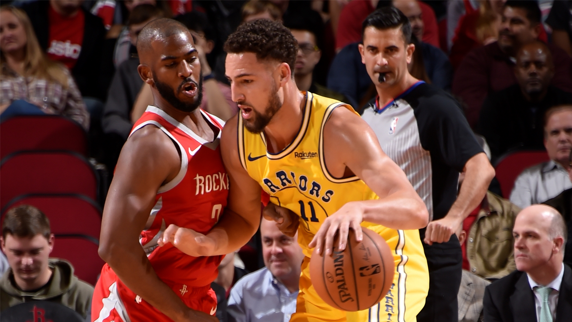 Chris Paul and Klay Thompson Chris Paul and Klay Thompson