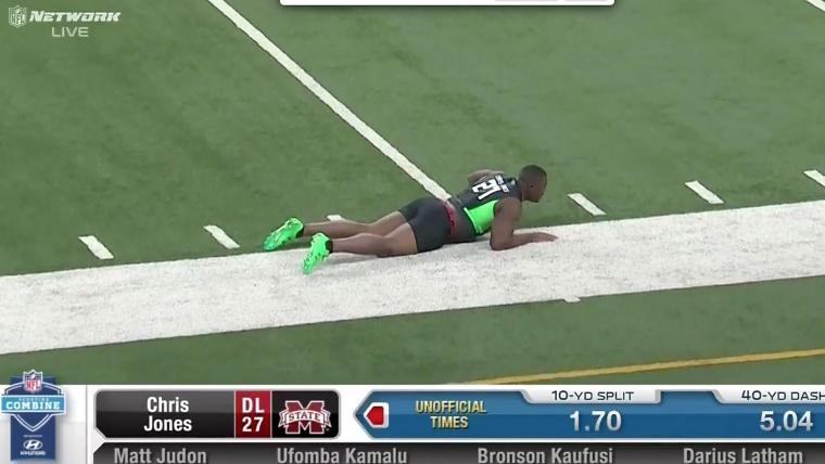 Mississippi State DT lets it all hang out at NFL combine image