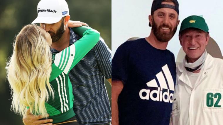 See how the Gretzkys celebrated Dustin Johnson's Masters win image