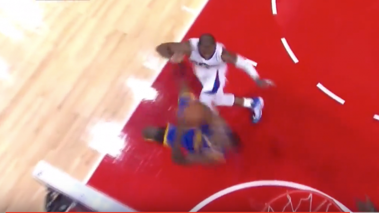 Video: Steph Curry's circus-shot magic rubs off on Harrison Barnes image