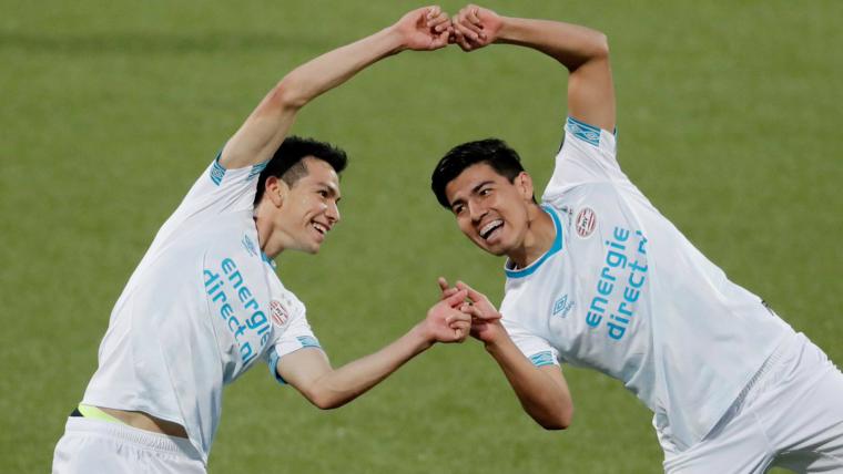 Lozano, Guti get Mexican party going early with PSV image