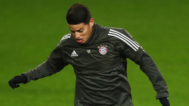 James back in Bayern training image