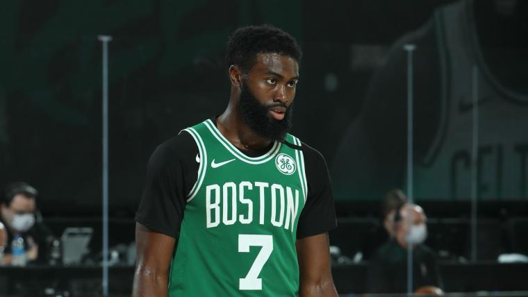 Jaylen Brown calls Celtics loss vs. Raptors 'a f—ing disgrace' image