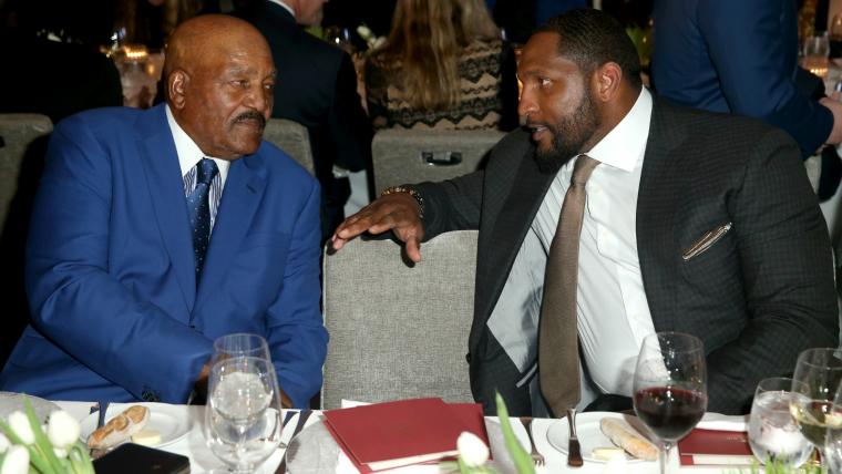 Ray Lewis follows Jim Brown, Kanye West up the Trump Tower elevators image