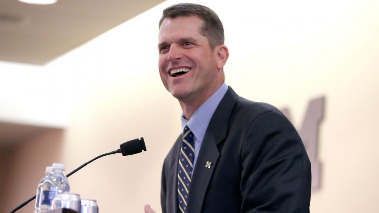 Harbaugh introduced as Michigan coach image