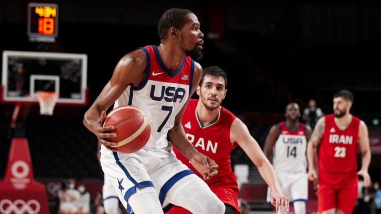 If Kevin Durant and USA teammates don't care about winning, why aren't they on a beach instead of dominating Iran? image