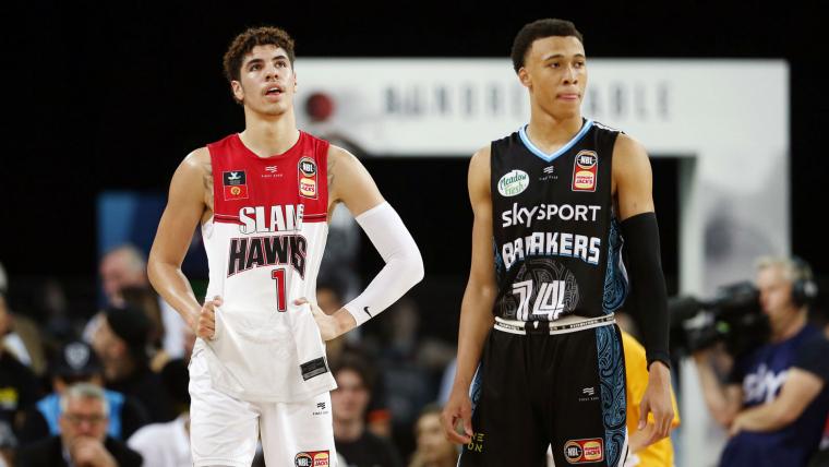 LaMelo Ball, RJ Hampton provide plenty of highlights in first battle of top NBA Draft prospects image