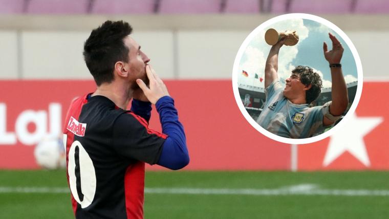 Inside Messi's moving Newell's tribute to Maradona image