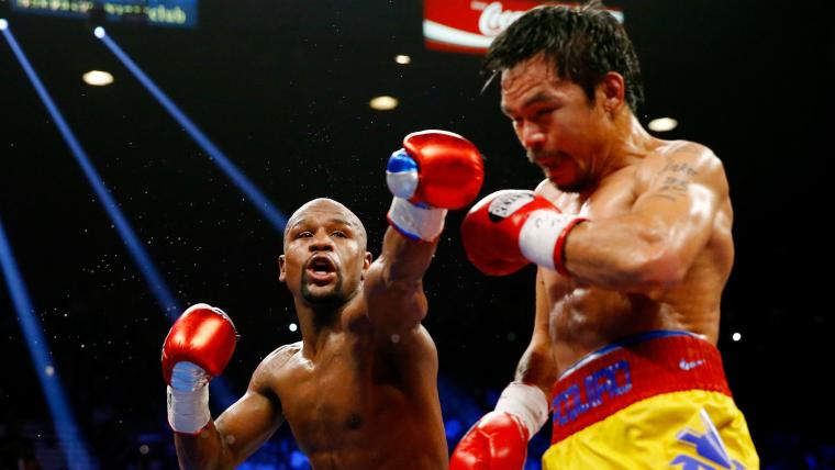 Mayweather defeats Pacquiao in 12-round fight to stay unbeaten image