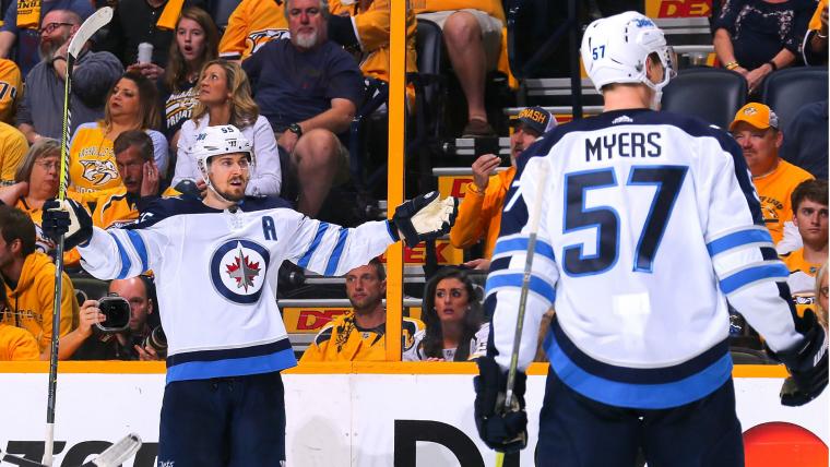 NHL playoffs 2018: Jets' Scheifele sets record with seven road goals in single series image