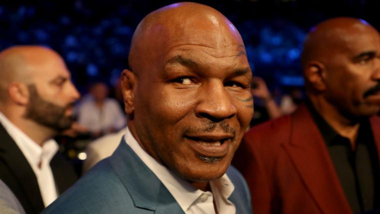 Mike Tyson declares 'I'm back' during ferocious training session image