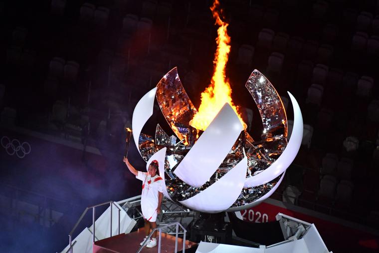Naomi Osaka lights Olympic cauldron at 2021 opening ceremony; Billie Jean King, others offer praise image