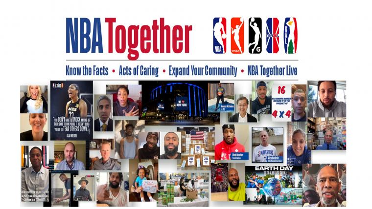 The great success of the #NBATogether campaign image