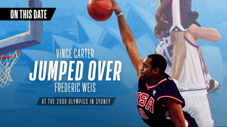 Remembering Vince Carter's iconic Olympics dunk image