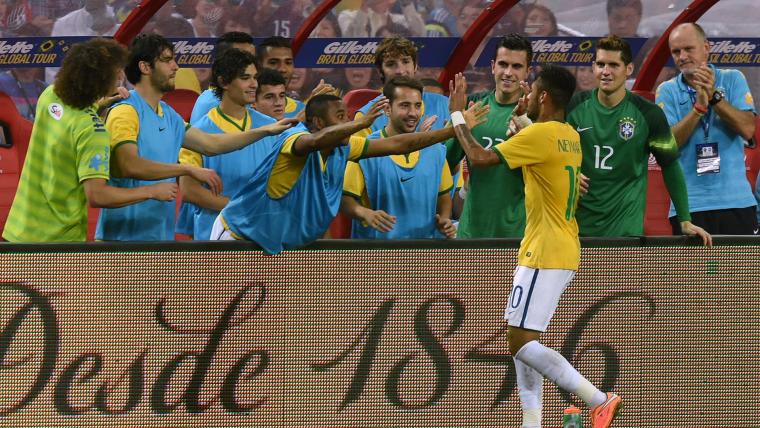 When Neymar scored four! image