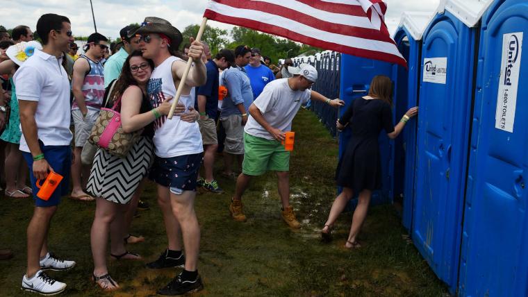 The Preakness: Remembering Pimlico infield's 'Running of the Urinals' image