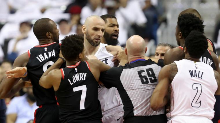 NBA playoffs 2018: Tensions between Wizards, Raptors run high in Washington's Game 3 win image