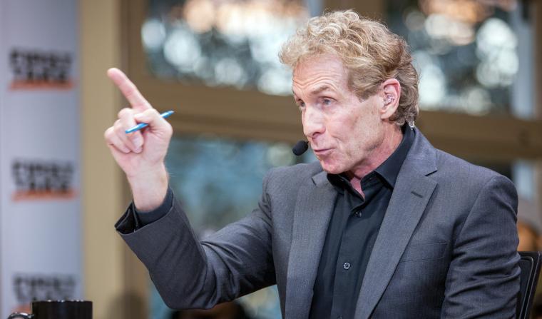 Skip Bayless probably did not personally praise himself on Facebook image