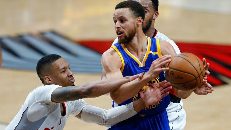 Blazers-Warriors will come down to the backcourts image