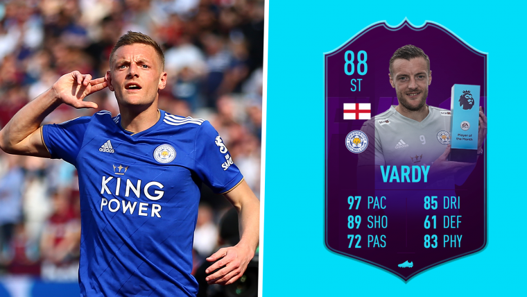 FIFA 19 Jamie Vardy Player of the Month SBC solutions image