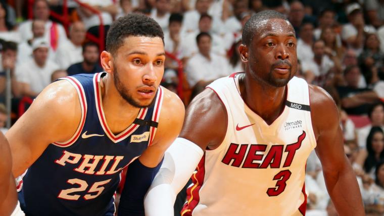 Miami Heat's Dwyane Wade impressed with growth, talent of 76ers' rookie Ben Simmons image