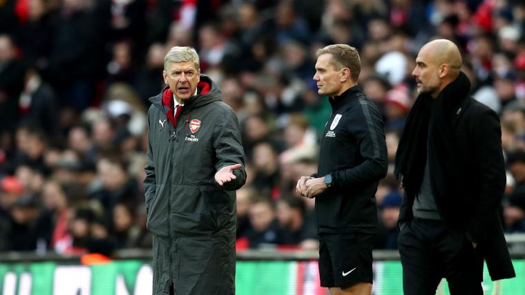 Wenger trolled by Wembley official image