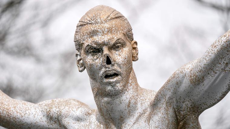 Zlatan statue has nose cut off after controversial investment image