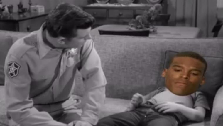 Andy Griffith teaches Cam Newton an important lesson about losing image