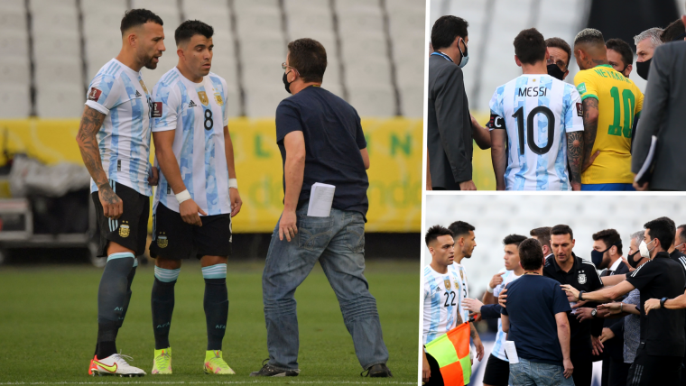 Argentina players flee Brazil after World Cup qualifier suspended mid-game image