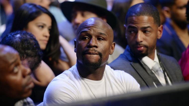 Floyd Mayweather vs. Aaron Chalmers date, start time, schedule, price & card for 2023 exhibition boxing fight image