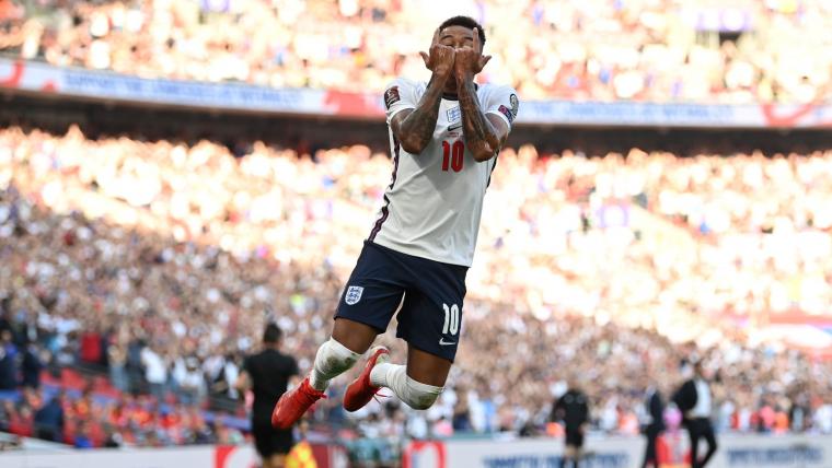 Lingard in Ronaldo celebration after England goal image