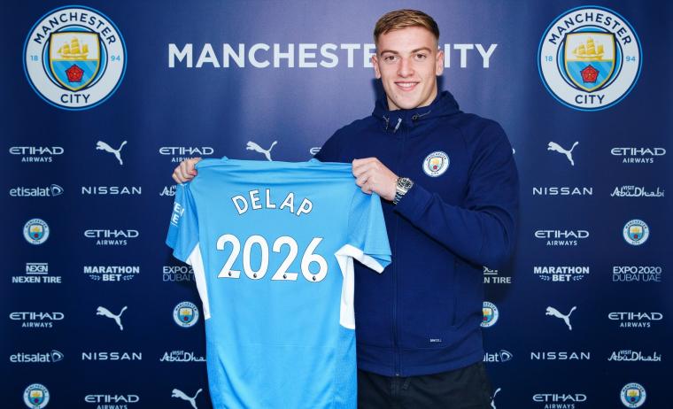 Delap signs Man City extension amid widespread loan interest image