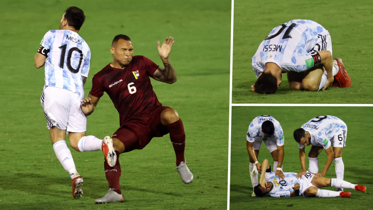 Messi suffers horrific tackle in World Cup qualifier image