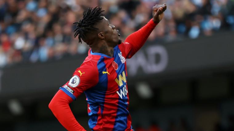 Zaha fights back against racists after Man City win image