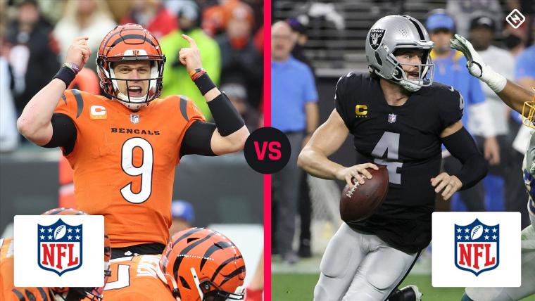 What channel is Bengals vs. Raiders on today?  image