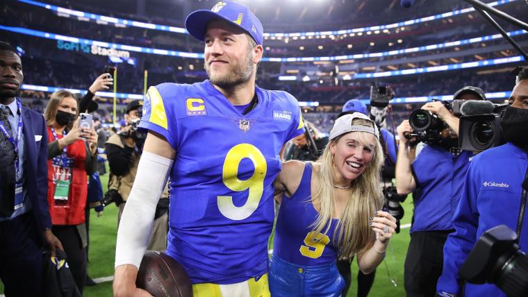 Matthew Stafford thanks wife for support following Rams' win image