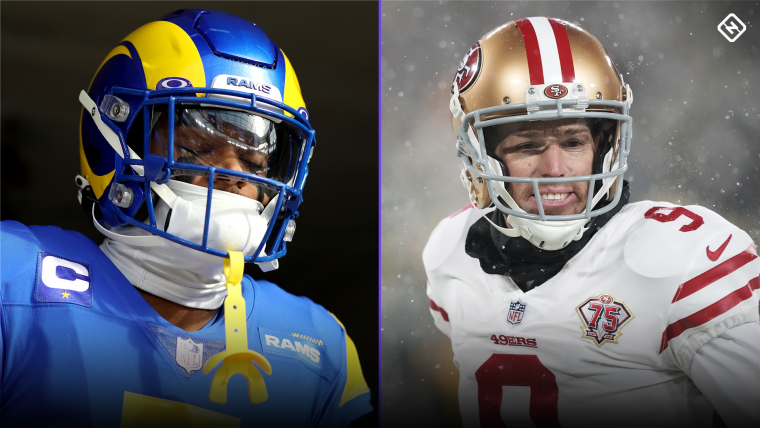 Why were Jalen Ramsey and Robbie Gould arguing? Rams CB, 49ers kicker exchange words in NFC title game image