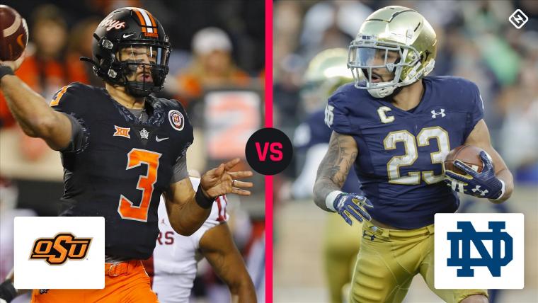 What channel is Notre Dame vs. Oklahoma St. on today? Time, TV schedule for 2022 Fiesta Bowl image