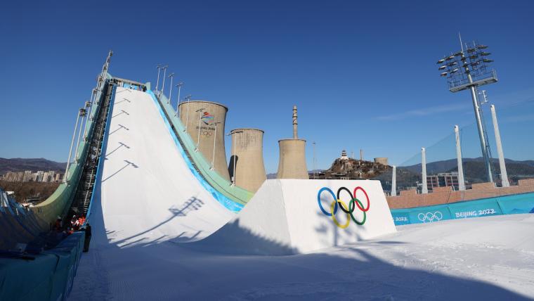 No, the Olympics' big air ski jump isn't next to a Beijing nuclear power plant image