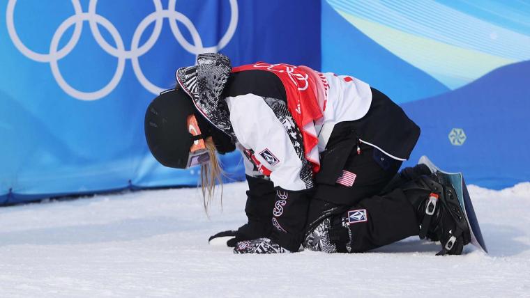 Chloe Kim Olympics results: First run in halfpipe final sparks emotional reaction, is good enough for gold medal image