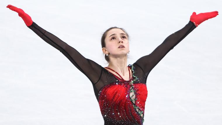 Russia's Kamila Valieva becomes first woman to land quadruple jump in Olympic figure skating image
