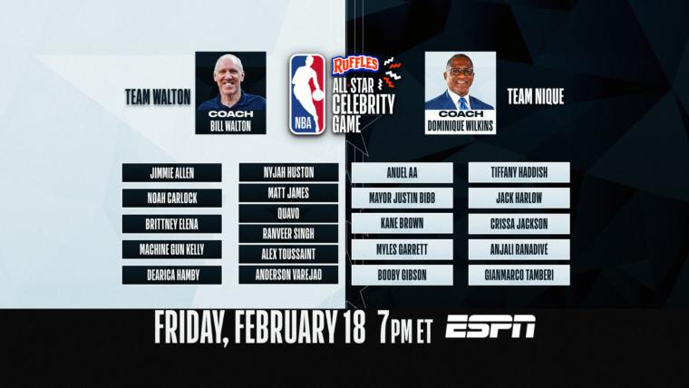 Full roster for 2022 NBA All-Star Celebrity Game image